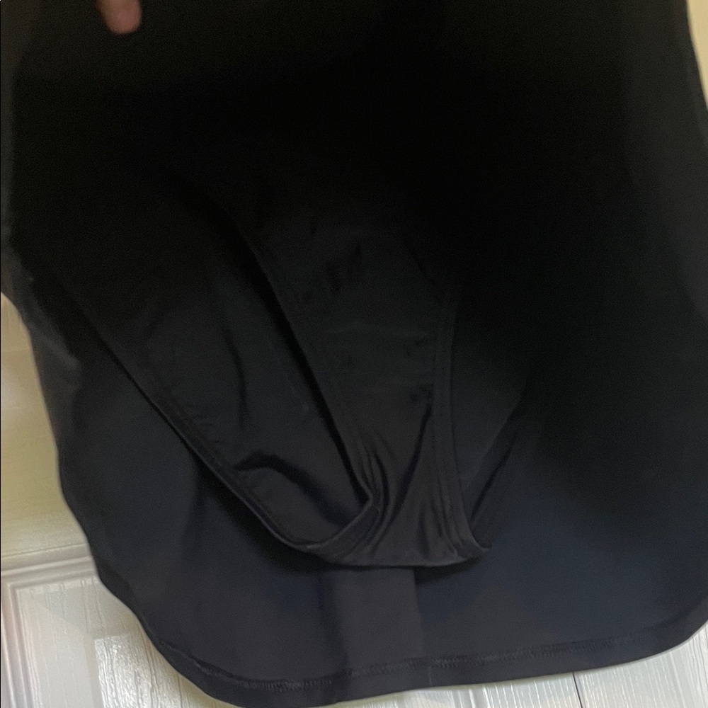 Women’s Croft & Barrow sz 10 black swim skirt over bikini bottom 15% spandex - Picture 7 of 10
